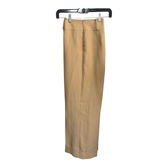 Vintage ANNE KLEIN linen pants high rise wide leg ankle trouser women’s 4 - Picture 2 of 9